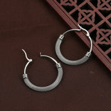 304 Stainless Steel Hoop Earrings 3.9cm(1 4/8") x 3.7cm(1 4/8")