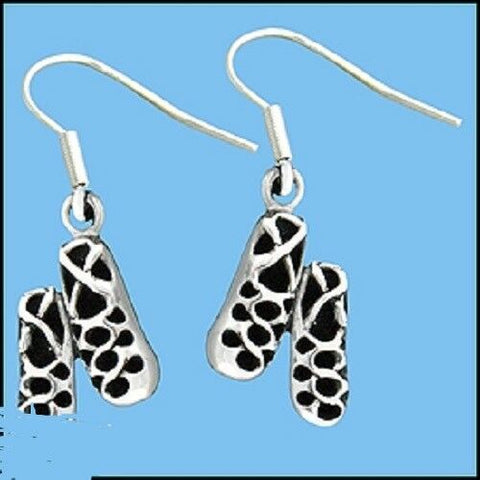 Stainless Steel Ghillie Irish Soft Dance Shoes Earrings