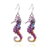 Multi-color Earrings Horse, Elephant, Turtle, Crab, Butterfly, Dolphin, Starfish