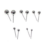 Hypoallergenic Stainless Steel 8mm Ball Stud Earrings with Butterfly Back