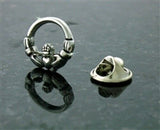 Men's Claddagh Tie Tack or lapel pin