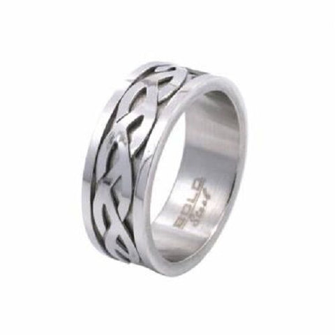 Celtic Mesh Design Stainless Steel Ring