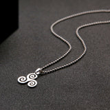 Stainless Steel Celtic Triskele Pendant and 60 cm 2.4mm chain