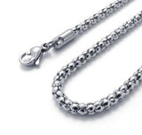 Stainless Steel Popcorn Chain 2.4 mm 22,24 in