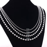 Stainless Steel 22 Inch 2.4mm Ball Link Neck Chain Necklace