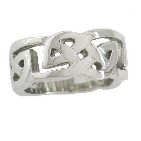 Stainless Steel Celtic Infinity Knot SZ 10 ring