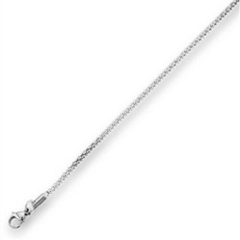 Stainless Steel 20 Inch 2 mm Corn Chain Necklace