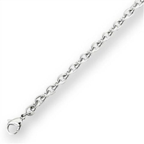 STAINLESS STEEL 3 mm ROUND Cable CHAIN 18 IN