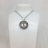 Stainless Steel Celtic Tree of Life Runes Necklace with 24 in chain