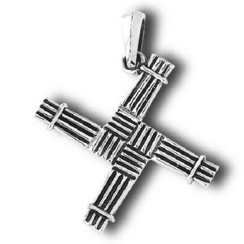 Sterling Silver Celtic Saint Bridget's Cross no chain