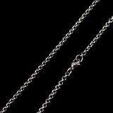 Stainless Steel 60 cm(23.62 Inch)2.5mm Ball Tiny Rolo Neck Chain Necklace