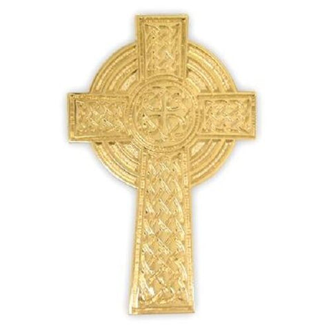 1 " Gold Plated Celtic Cross Pin