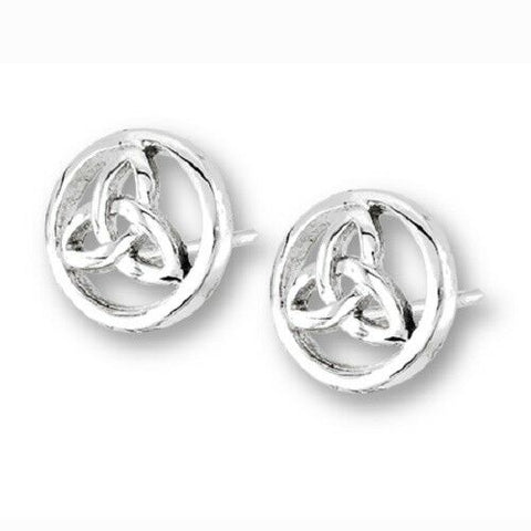 Stainless Steel Celtic Triquetra Stud Earring