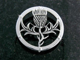 Pewter Beautiful Scottish Thistle brooch