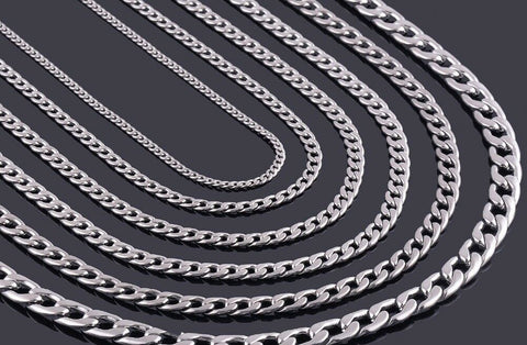 Stainless Steel 20 Inch 3 mm Cuban Curb Chain