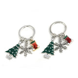 Christmas Keyring Stocking(Some gold and some silver),Christmas tree,Snowflake