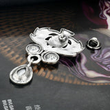 Celtic  Scottish Thistle Pin with Crystals