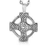 Stainless Steel Celtic Knot Cross Circle Pendant no chain