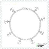 Stainless Steel Anchor Bracelet 4mm  26cm (10.24 in)