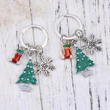 Christmas Keyring Stocking(Some gold and some silver),Christmas tree,Snowflake
