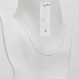 Sterling Silver 22 inch Adjustable, .7 mm Box Chain with 9mm  Lobster Clasp
