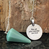 Celtic Tree of Life Pendulum - Adventurine made in USA