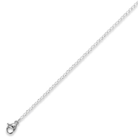 STAINLESS STEEL SMALL OPEN LINK CHAIN 22 IN