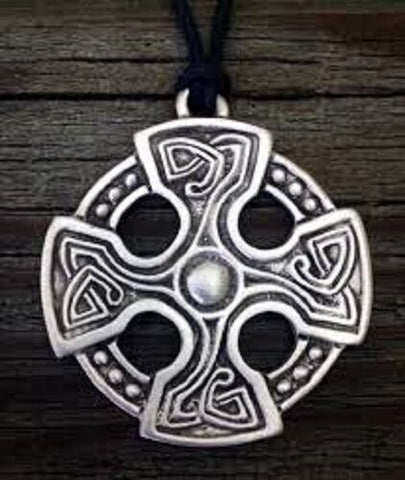 Celtic St. Brynach's Cross Pewter Pendant
