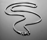 Stainless Steel 23.6 Inch (60 cm) 2.4mm Mesh Chain Necklace