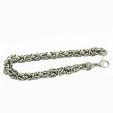 Stainless Steel Byzantine Bracelet  9 inches 7mm thick