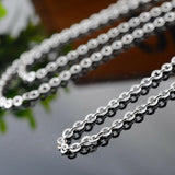 Stainless Steel 25 5/8(65cm) Inch 2.5 mm link cable Chain Necklace