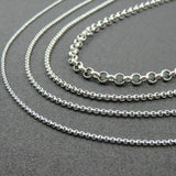 Stainless Steel 24 Inch(60 cm) 5 mm Ball Tiny Rolo Neck Chain Necklace