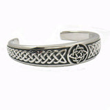 Stainless Steel Celtic Knot Bracelet Cuff