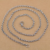 Stainless Steel 60 cm(23.62 Inch)2.5mm Ball Tiny Rolo Neck Chain Necklace