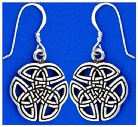 Pewter Celtic Trinity Knot Earrings
