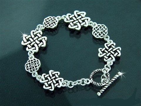 Celtic Trinity Knot Pewter with Toggle bracelet