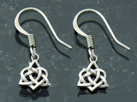 316 L Stainless Steel  Sister Knot Trinity dangle Earrings