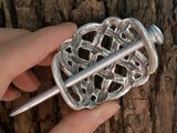 Celtic Knot Hair Pin or Knitted/crochet Shawl Closure