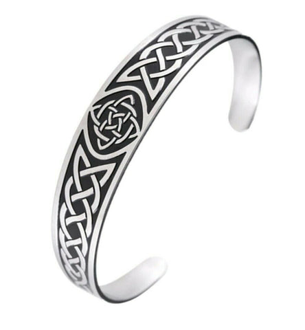 Stainless Steel  Celtic Knot Bracelet Cuff