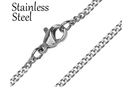 Stainless Steel 24 Inch 2 mm Cuban Curb Chain