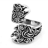 Celtic Knot Claw Ring Size 11