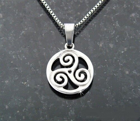 Stainless Steel Triskelion pendant, "The Journey" No chain