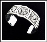 Pewter Scottish Thistle Cuff Bracelet