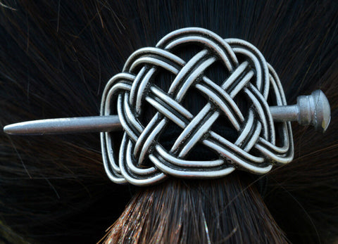 Celtic Knot Hair Pin or Knitted/crochet Shawl Closure