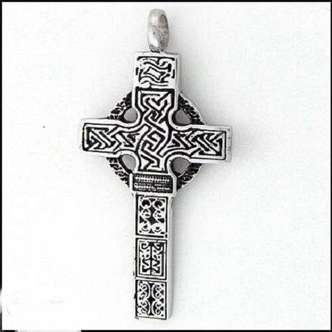 316 L Stainless Steel Celtic Castledermot South Cross Pendant, no chain