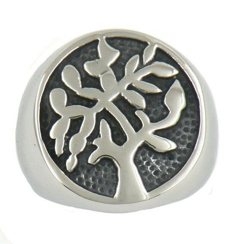 Stainless Steel Celtic Tree of Life SZ 10 ring