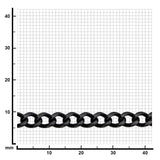 Inox Stainless Steel Black Diamond Curb Chain.