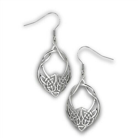 STAINLESS STEEL CELTIC WEAVE EARRING