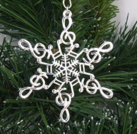 Pewter Music Note SnowWonders Snowflake