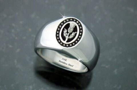 Ladies Scottish Thistle Ring (Size 5-10)